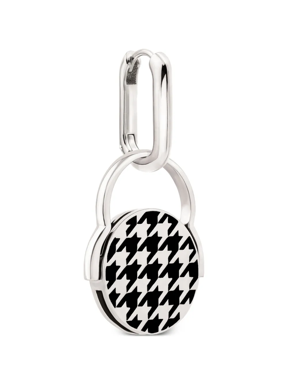 Luta Houndstooth-pattern Ring In Metallic