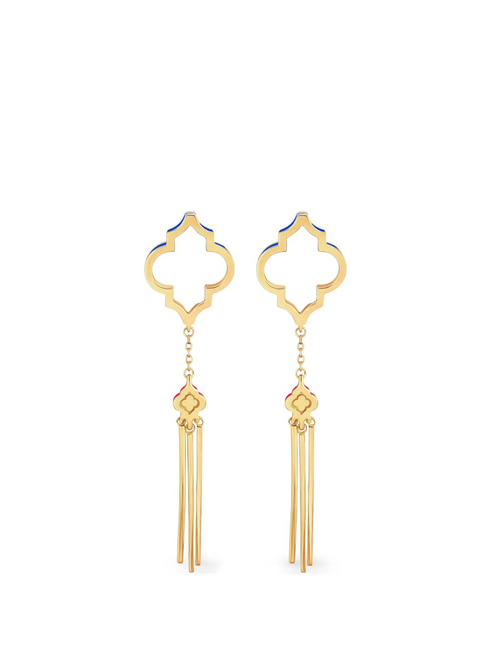 Luta Morocco enamel earrings - Gold