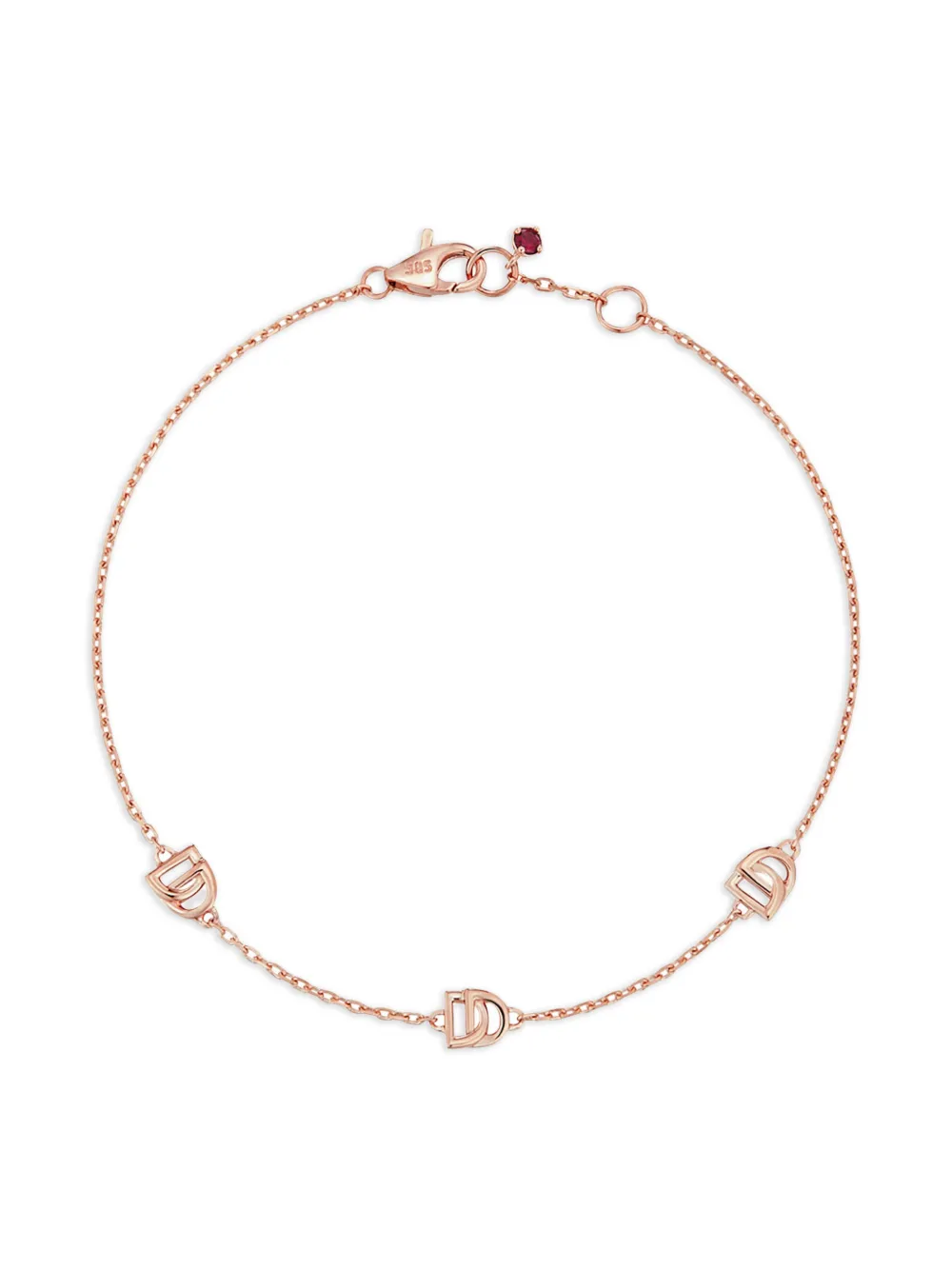 DIDIER DUBOT 펜던트 루비 브레이슬릿 | 골드 톤 | Image 1