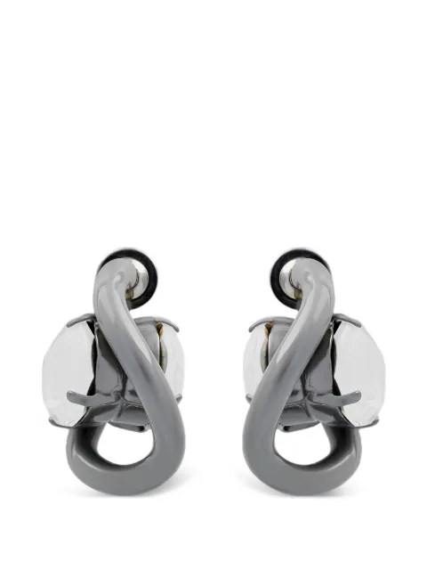 Marni Emaillierte Ohrringe mit Kristallen