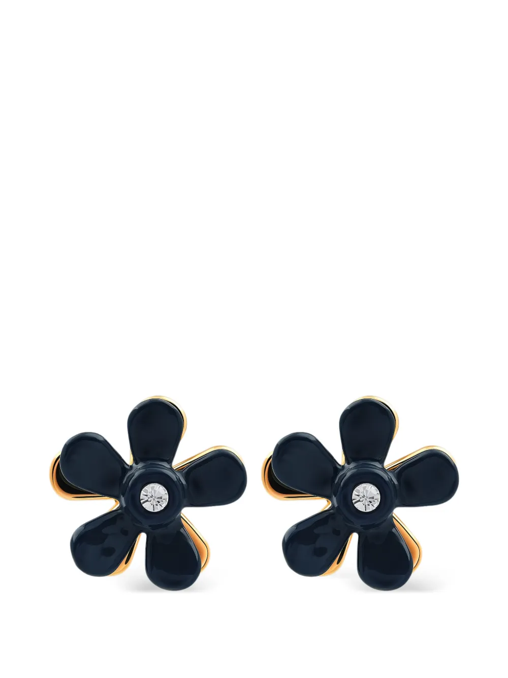 Marni flower-shape earrings - Blu