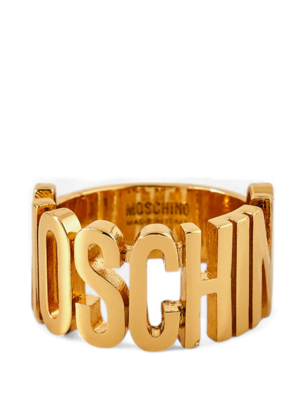 Moschino logo-motif ring - Gold