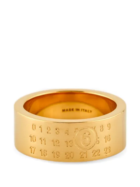 MM6 Maison Margiela numeric-signature ring
