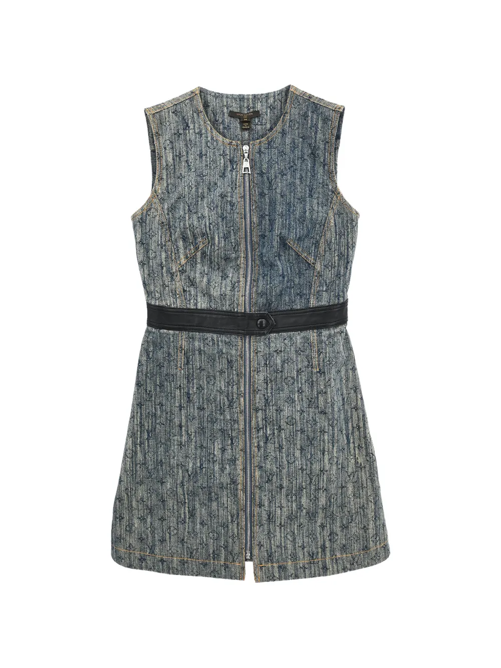 Louis Vuitton Pre-Owned Abito corto con monogramma 2016 - Blu