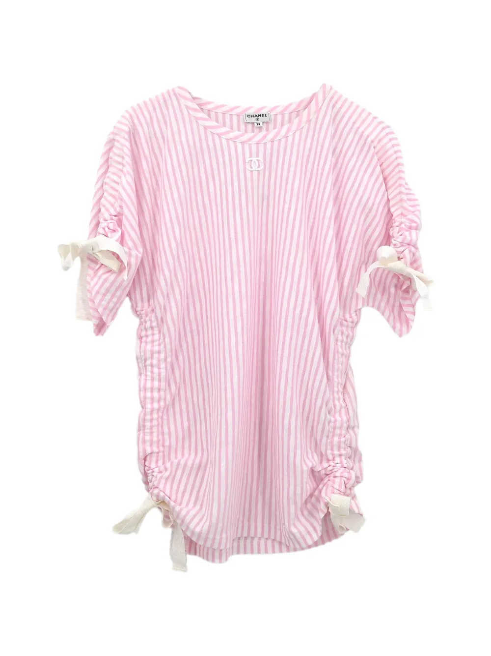 CHANEL Pre-Owned T-shirt a righe 2018-2019 - Rosa
