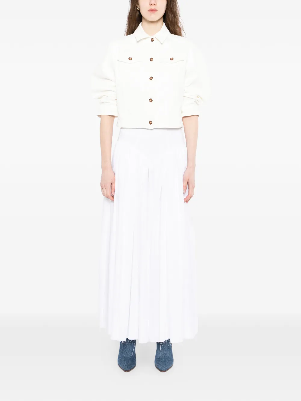 Gabriela Hearst Juniper rok Wit