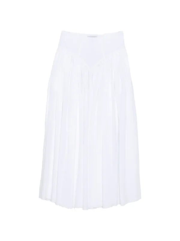 Gabriela Hearst Juniper Skirt in White