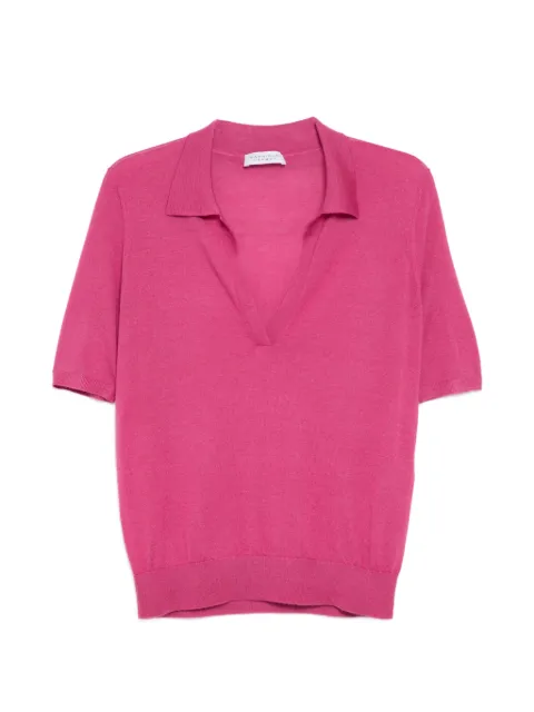 Gabriela Hearst playera tipo polo con cuello en V