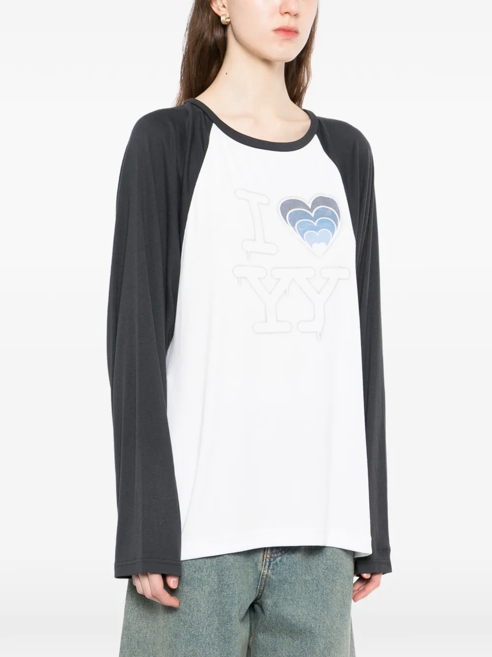  Open Yy Logo-print T-shirt - White 