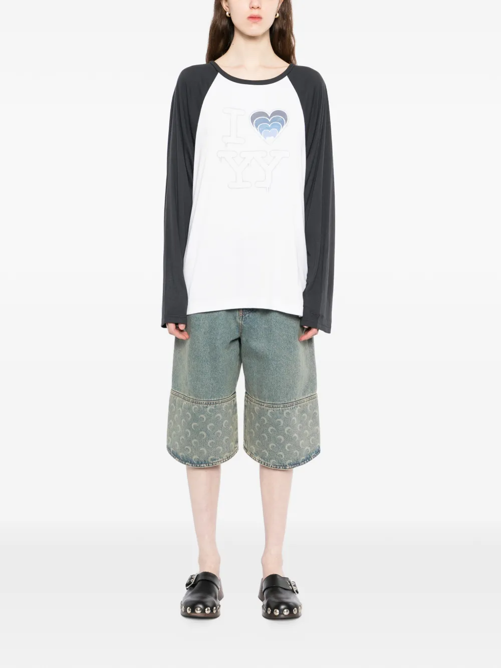  Open Yy Logo-print T-shirt - White 