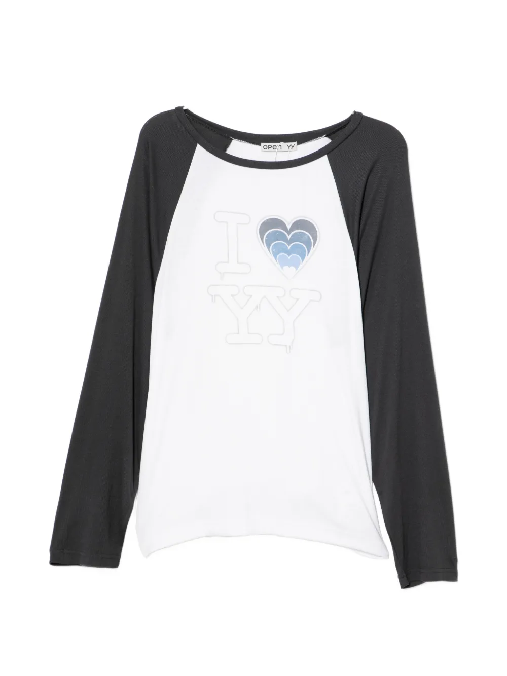 Open YY T-shirt con logo - Bianco