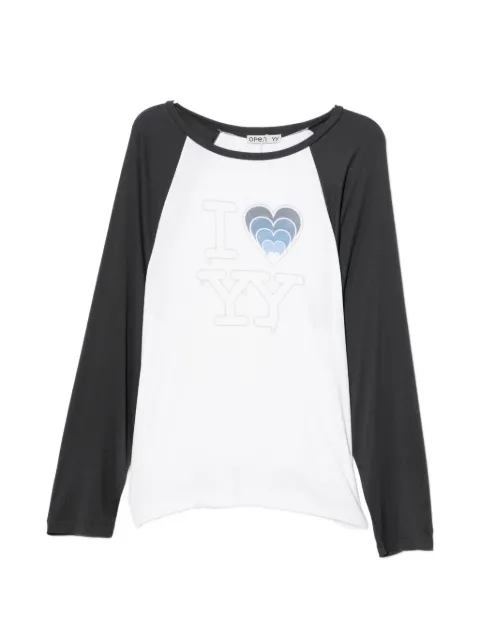 Open YY logo-print T-shirt