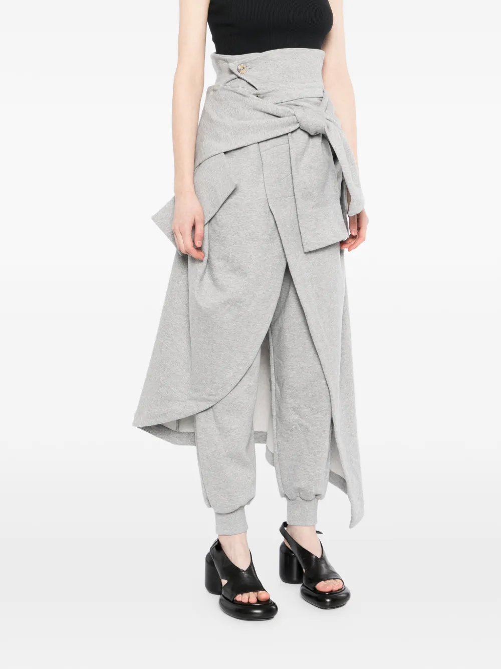  A.w.a.k.e. Mode Tie Waist Trousers - Grey 