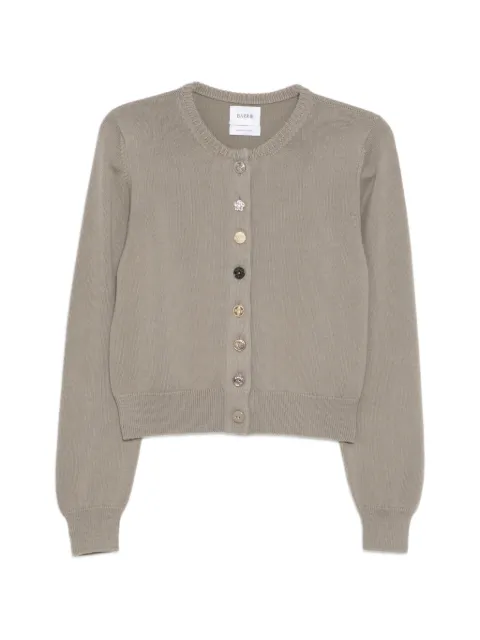 Barrie Cotton and cashmere jewelled button cardigan