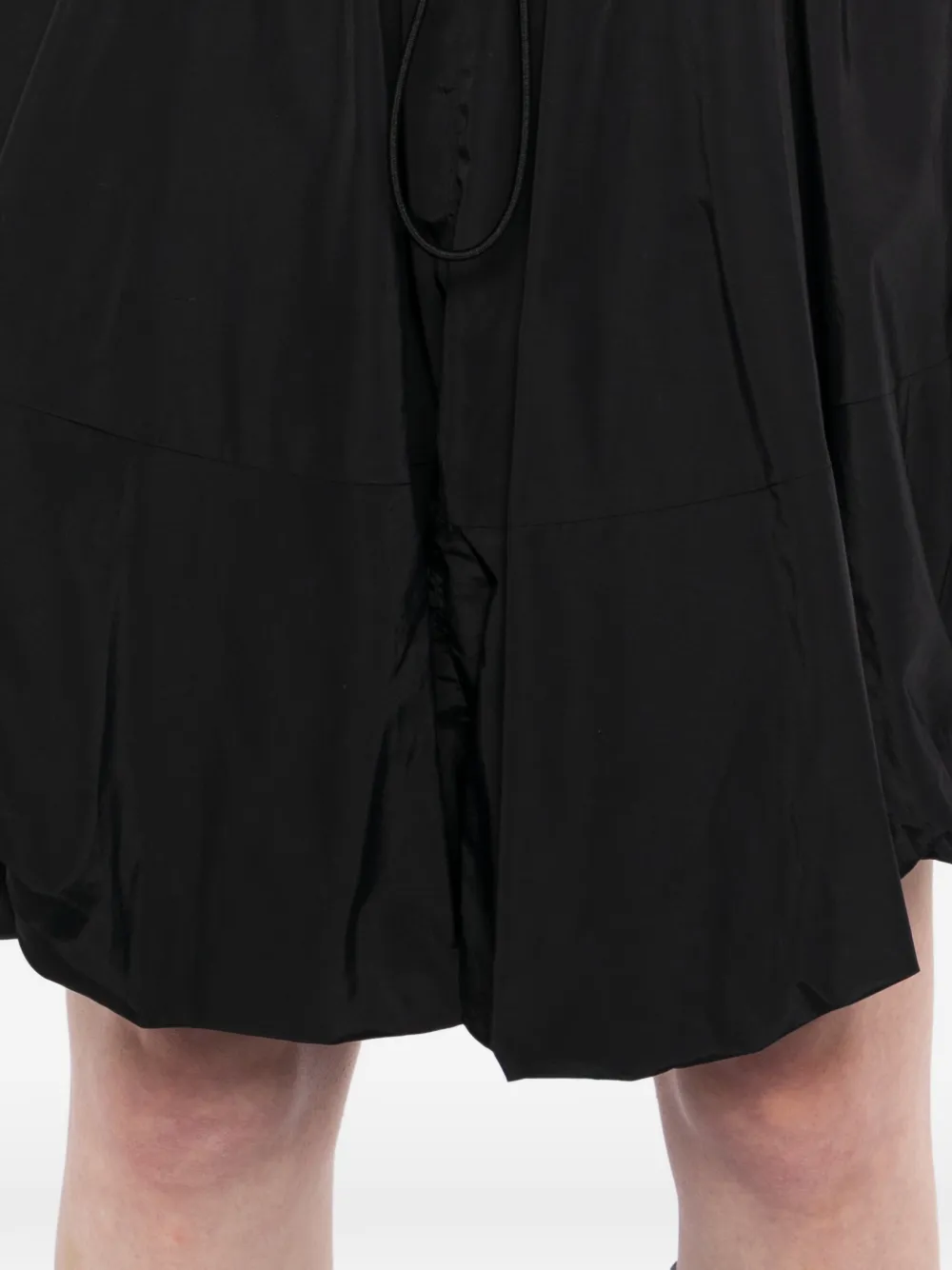 The Attico Mini-rok met ruches Zwart