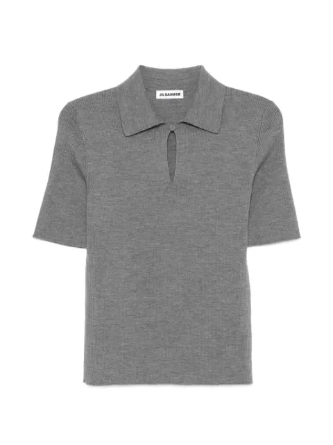 Jil Sander playera tipo polo de canalé