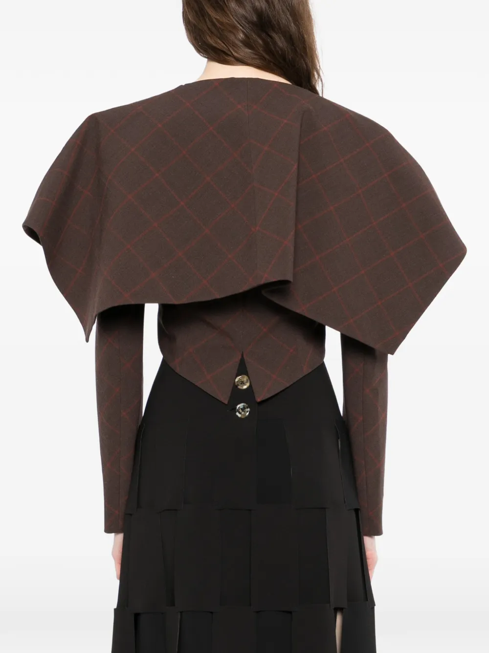 collar crop jacket