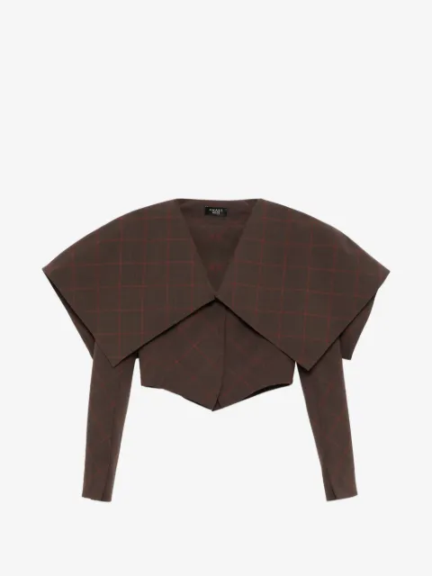 A.W.A.K.E. Mode collar crop jacket