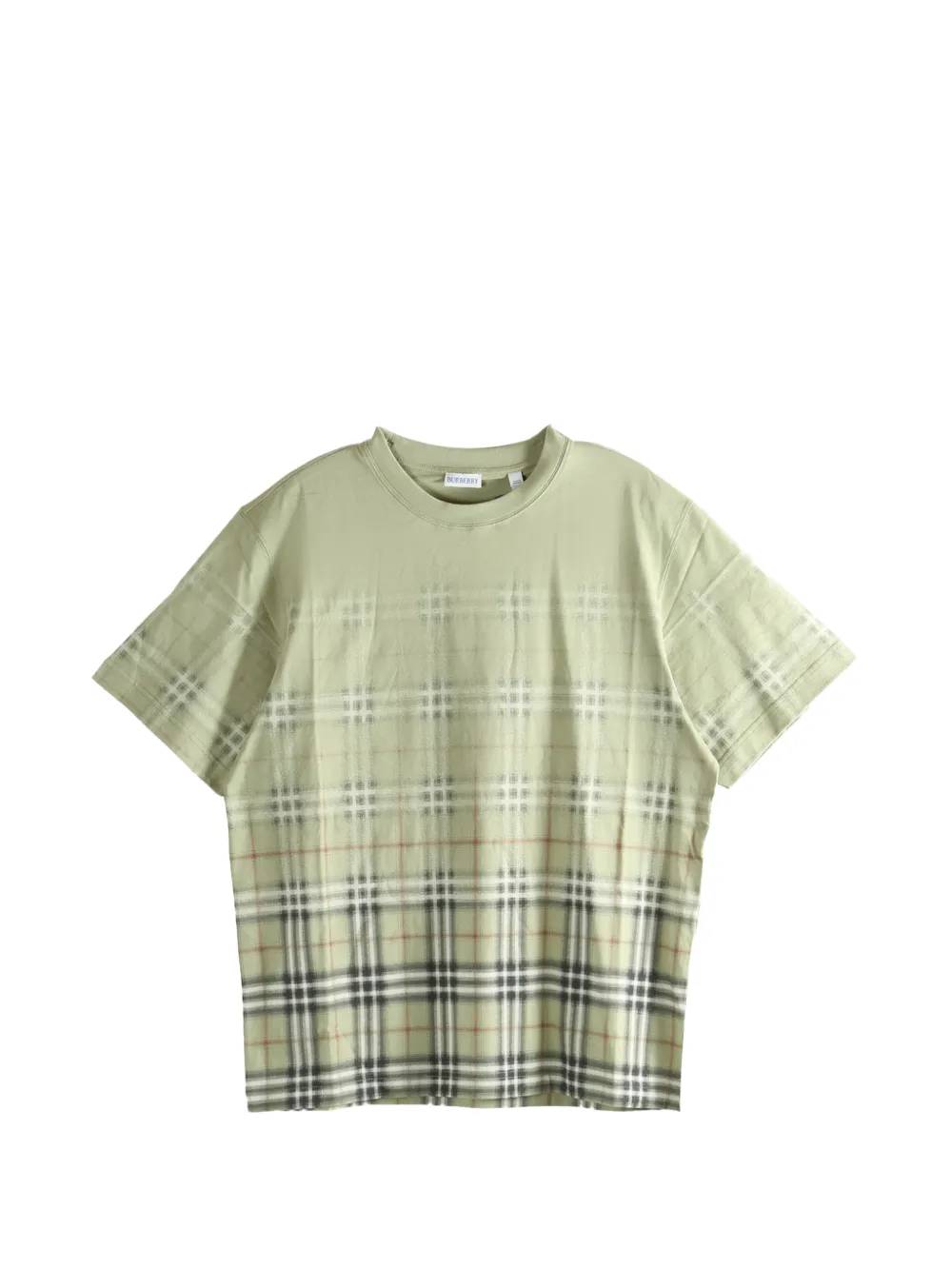 Burberry ip check T-shirt - Verde