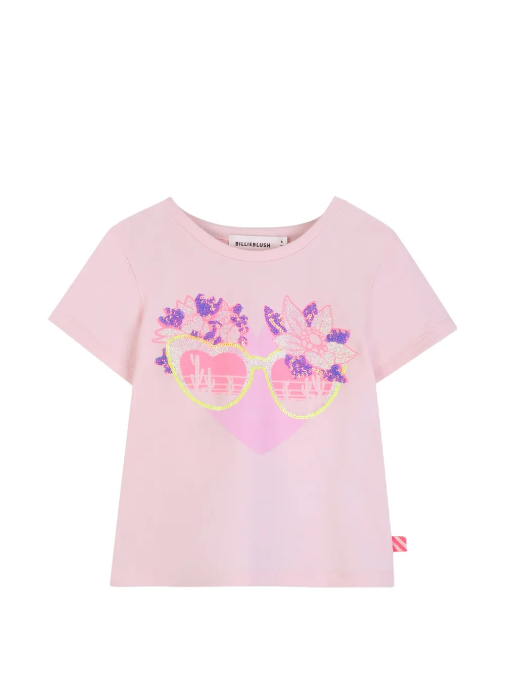 Billieblush sequin-embellished T-shirt - Rosa