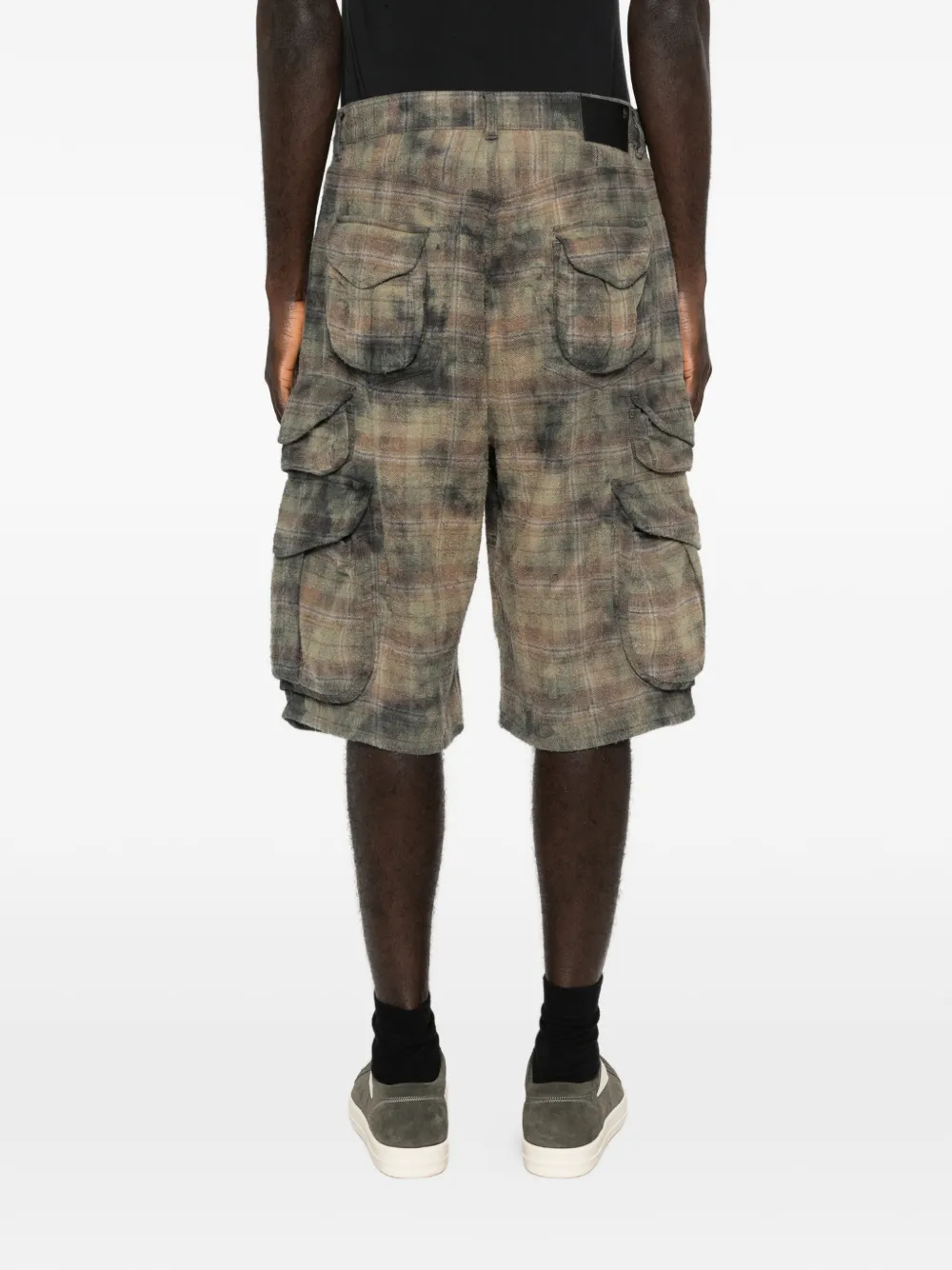 Cargo Plaid Shorts