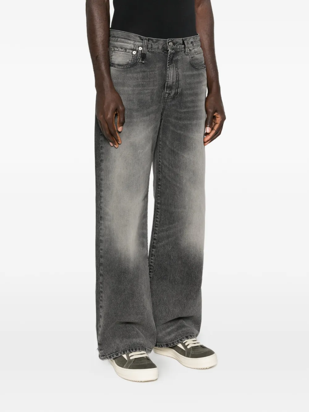  R13 Frayed Jeans - Black 