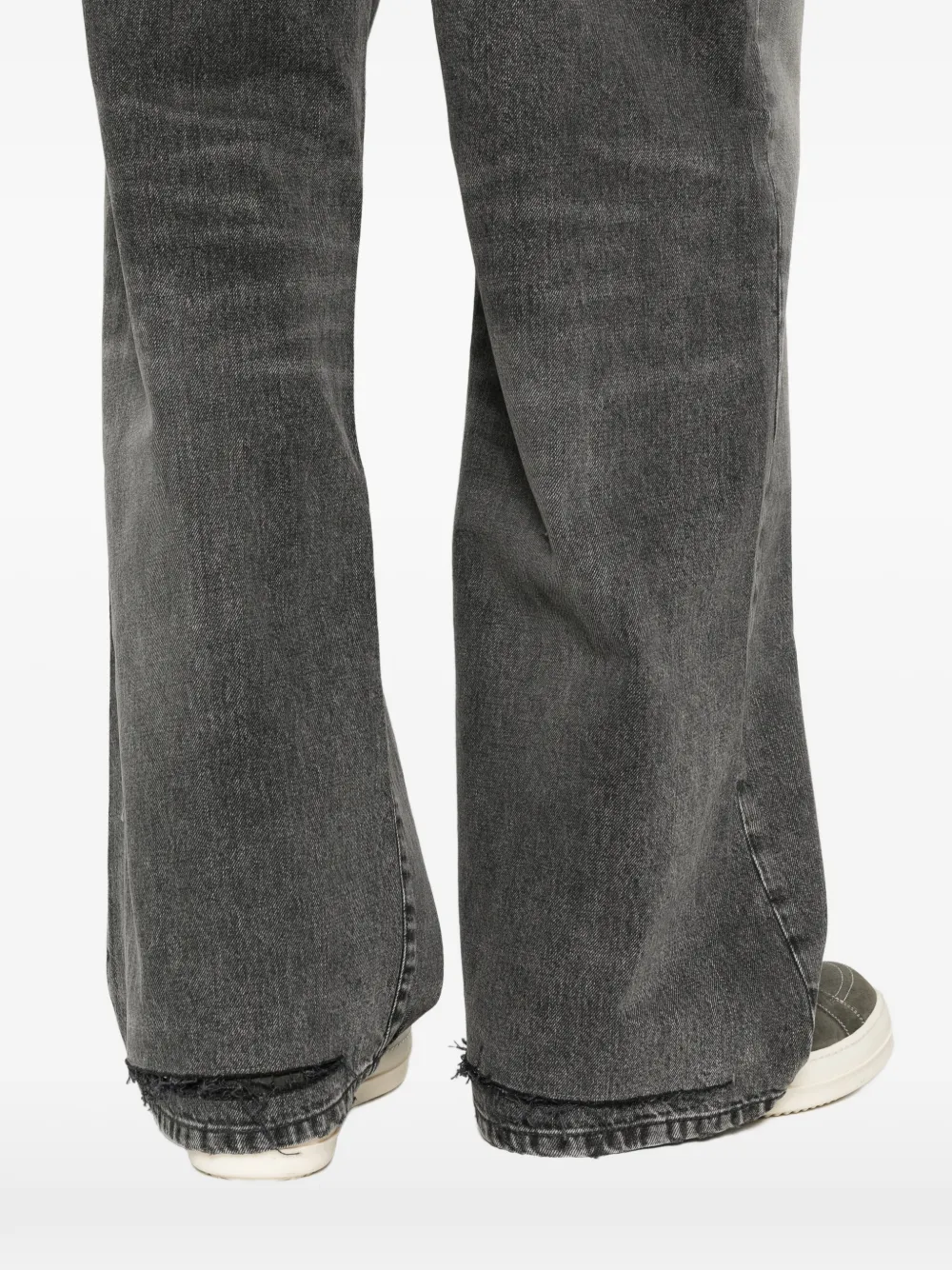 R13 Jeans met franje Zwart