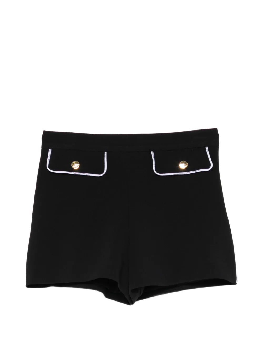 Elisabetta Franchi La Mia Bambina Shorts con profili a contrasto - Nero