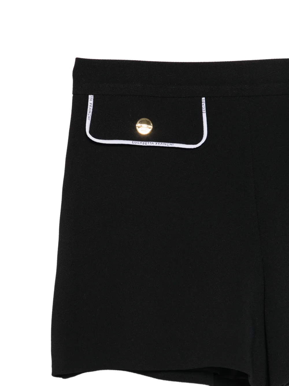 Elisabetta Franchi La Mia Bambina Shorts met afwerking Zwart
