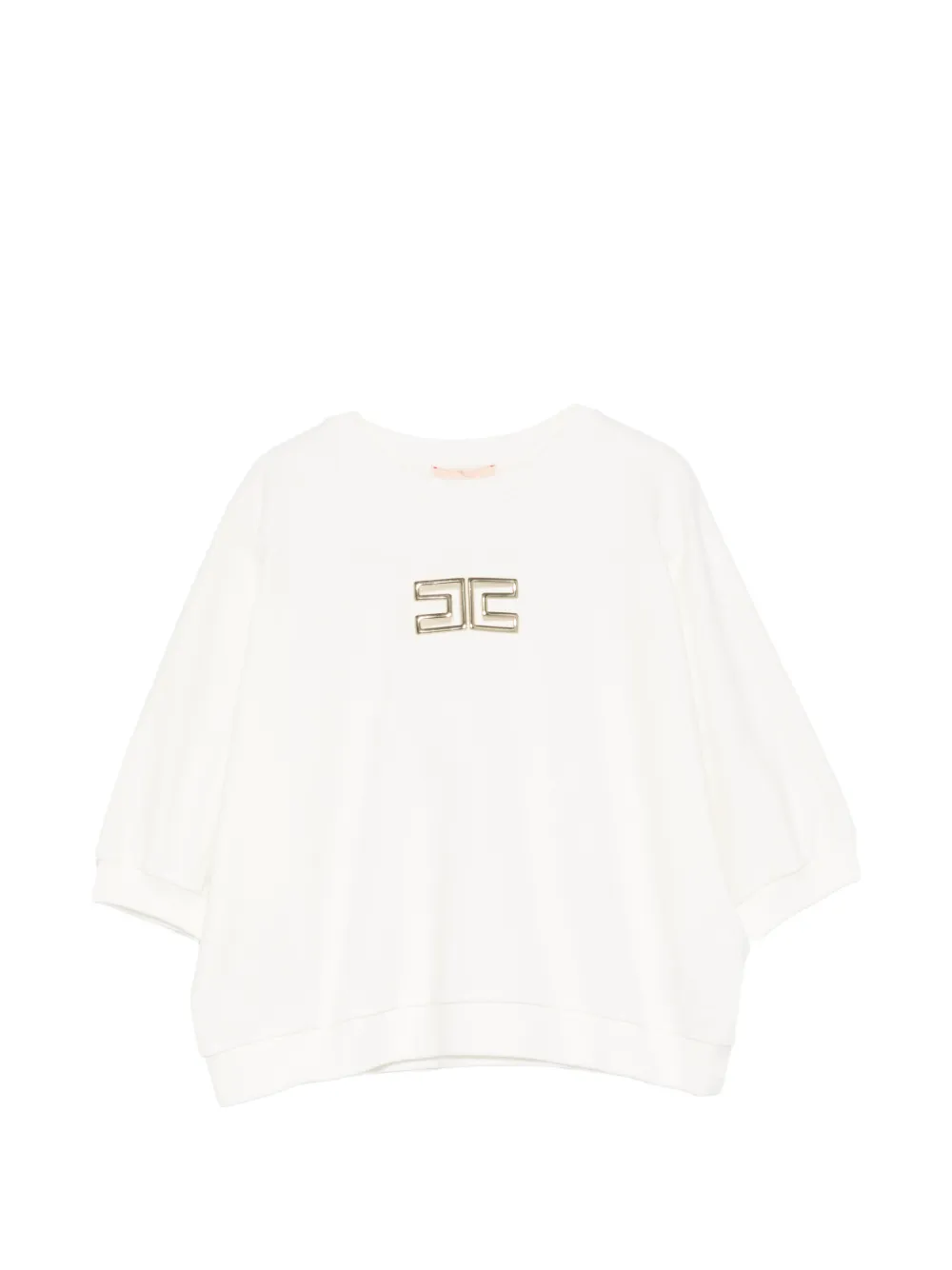 Elisabetta Franchi La Mia Bambina T-shirt con logo - Bianco