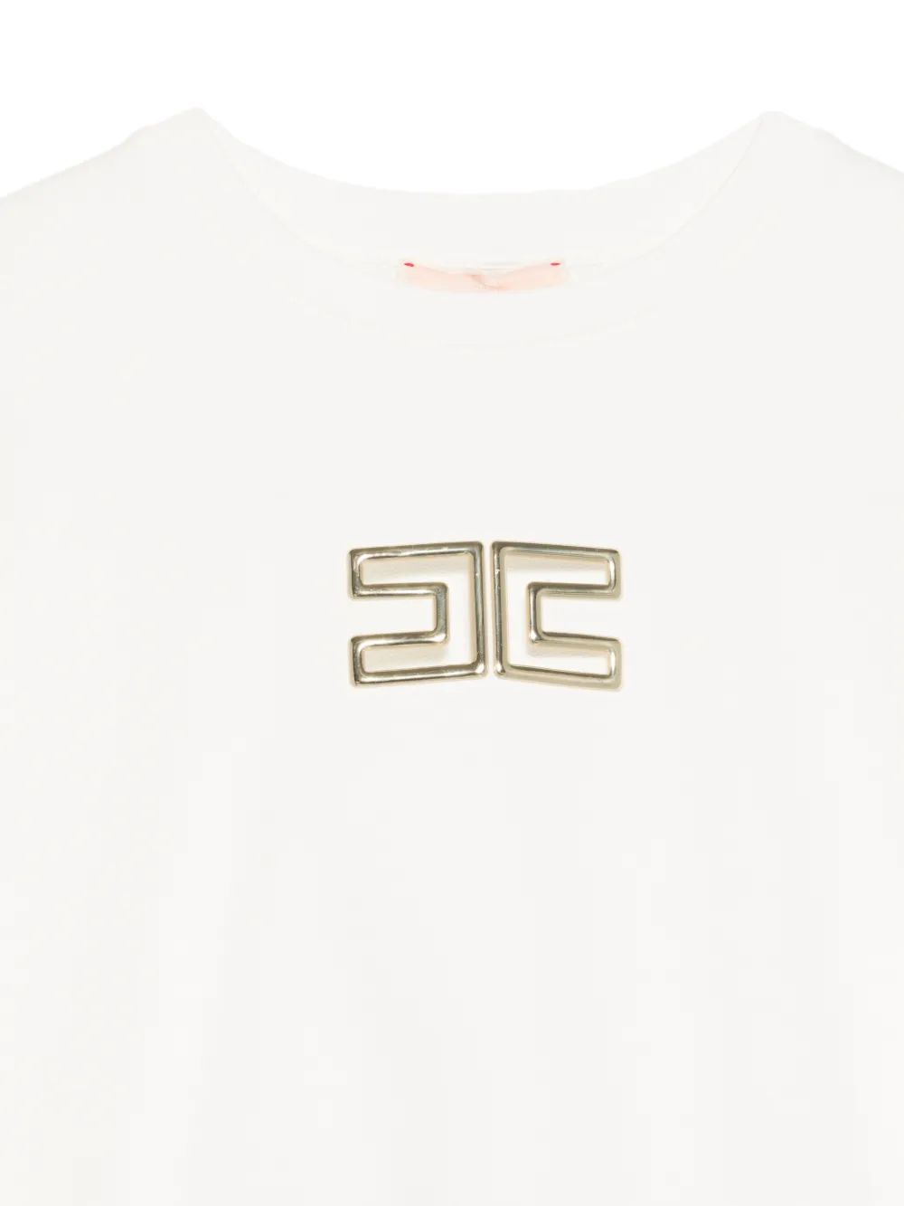 Elisabetta Franchi La Mia Bambina T-shirt met logo Wit