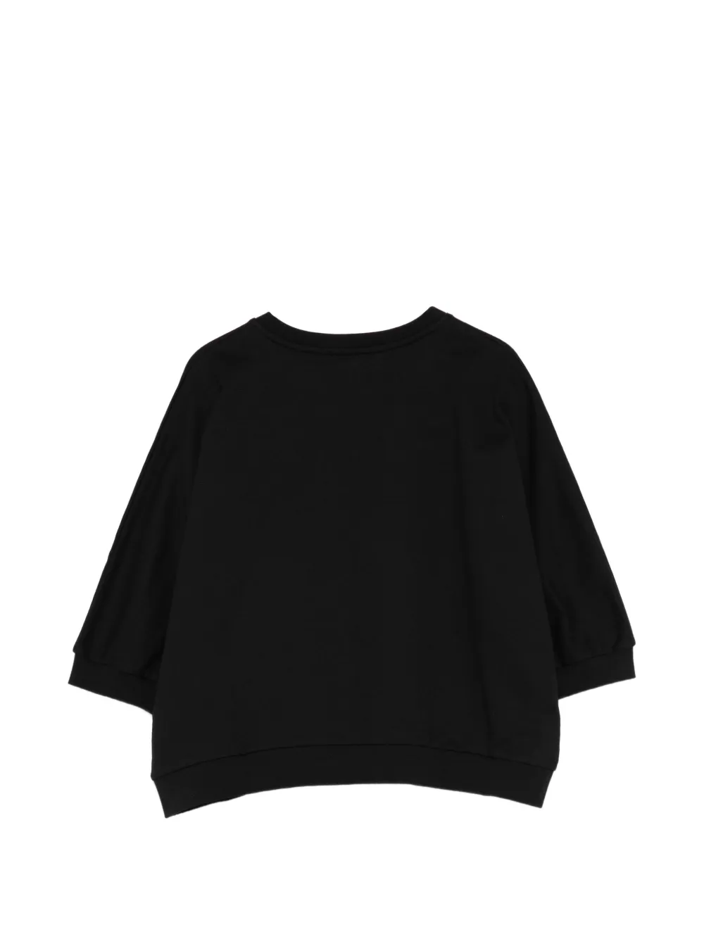 Elisabetta Franchi La Mia Bambina T-shirt met logo Zwart