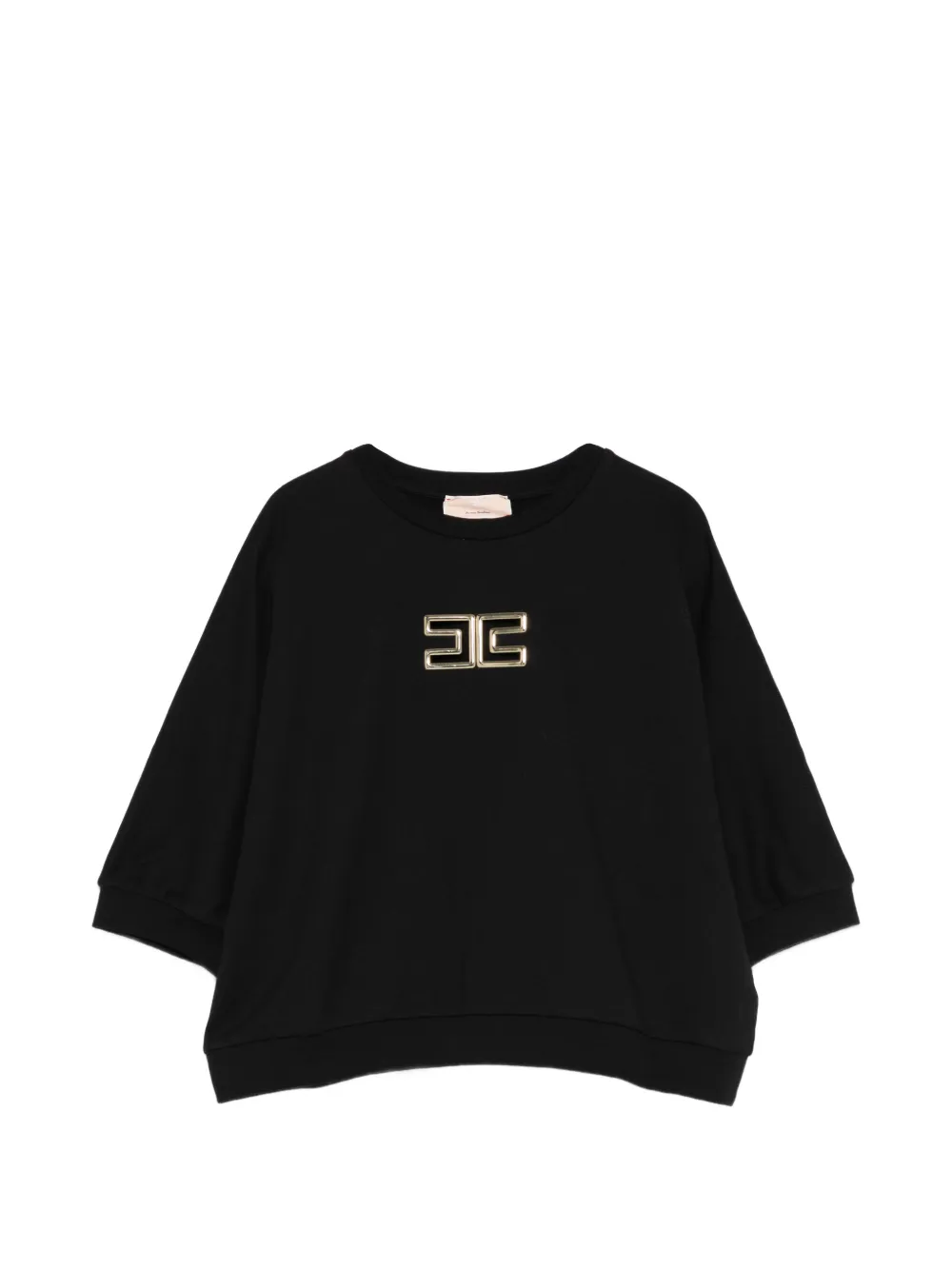 Elisabetta Franchi La Mia Bambina T-shirt con logo - Nero
