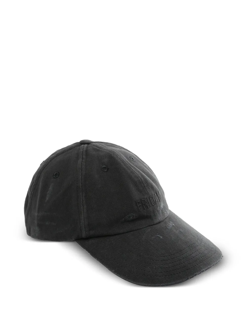 VETEMENTS text-motif Baseball Cap | Black | FARFETCH RO