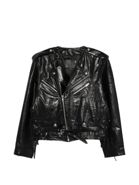 R13 zipped belted jacket