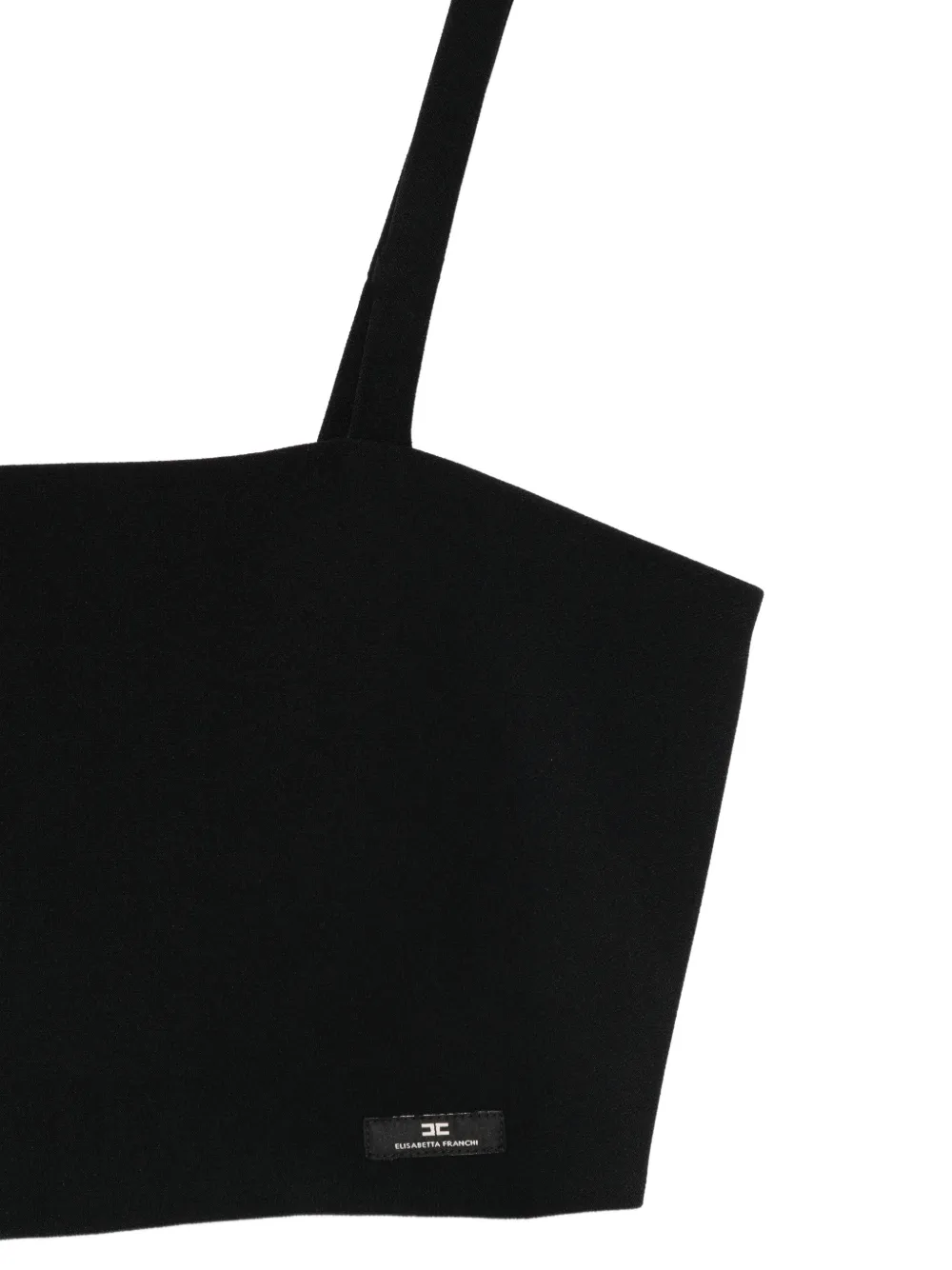  Elisabetta Franchi La Mia Bambina Logo-patch Top - Black 