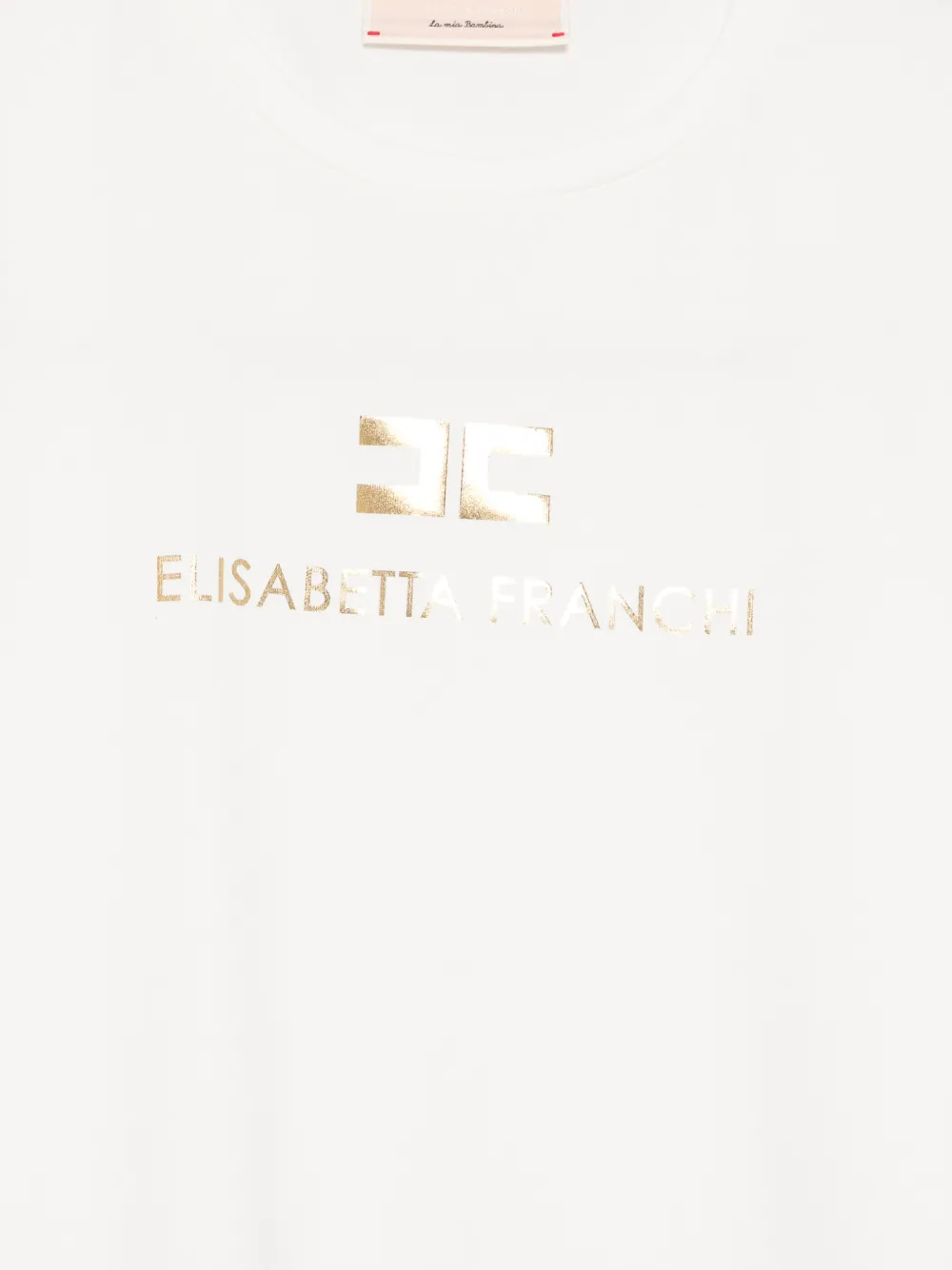  Elisabetta Franchi La Mia Bambina Logo T-shirt - White 