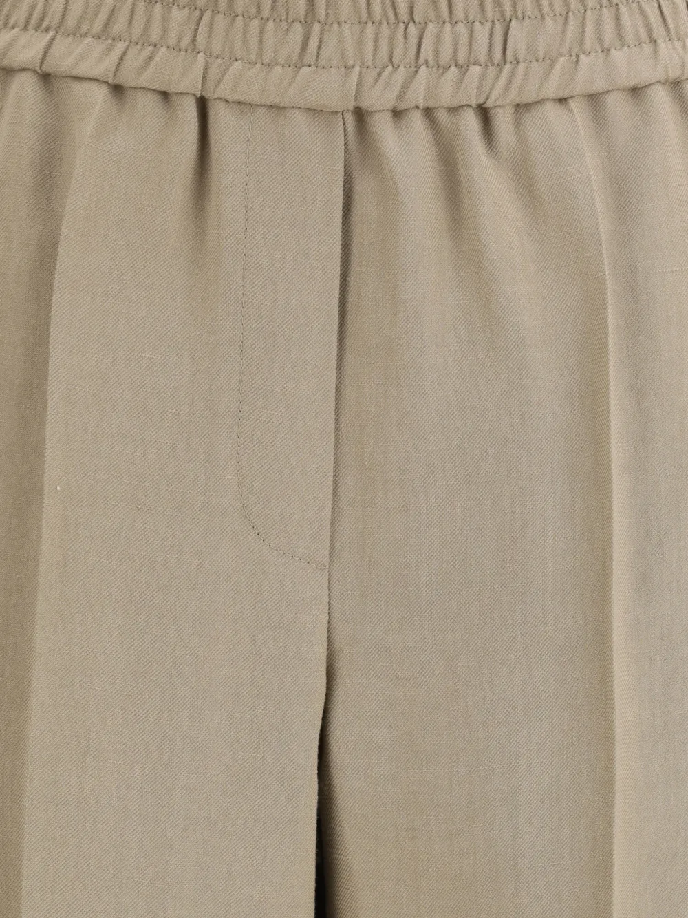 Brunello Cucinelli Broek met elastische tailleband Beige