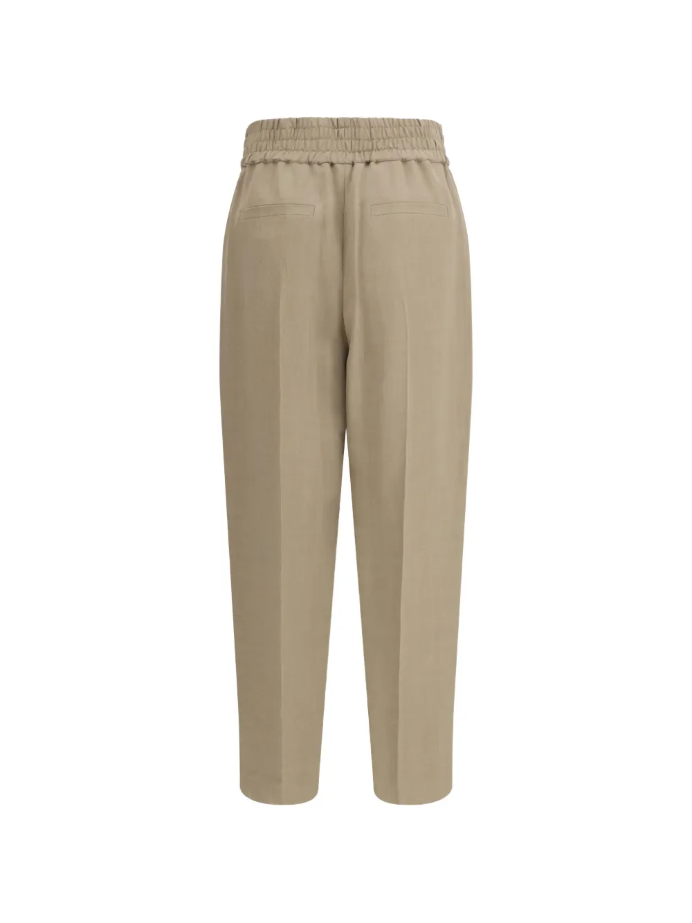 Brunello Cucinelli elasticated-waistband trousers - Toni neutri
