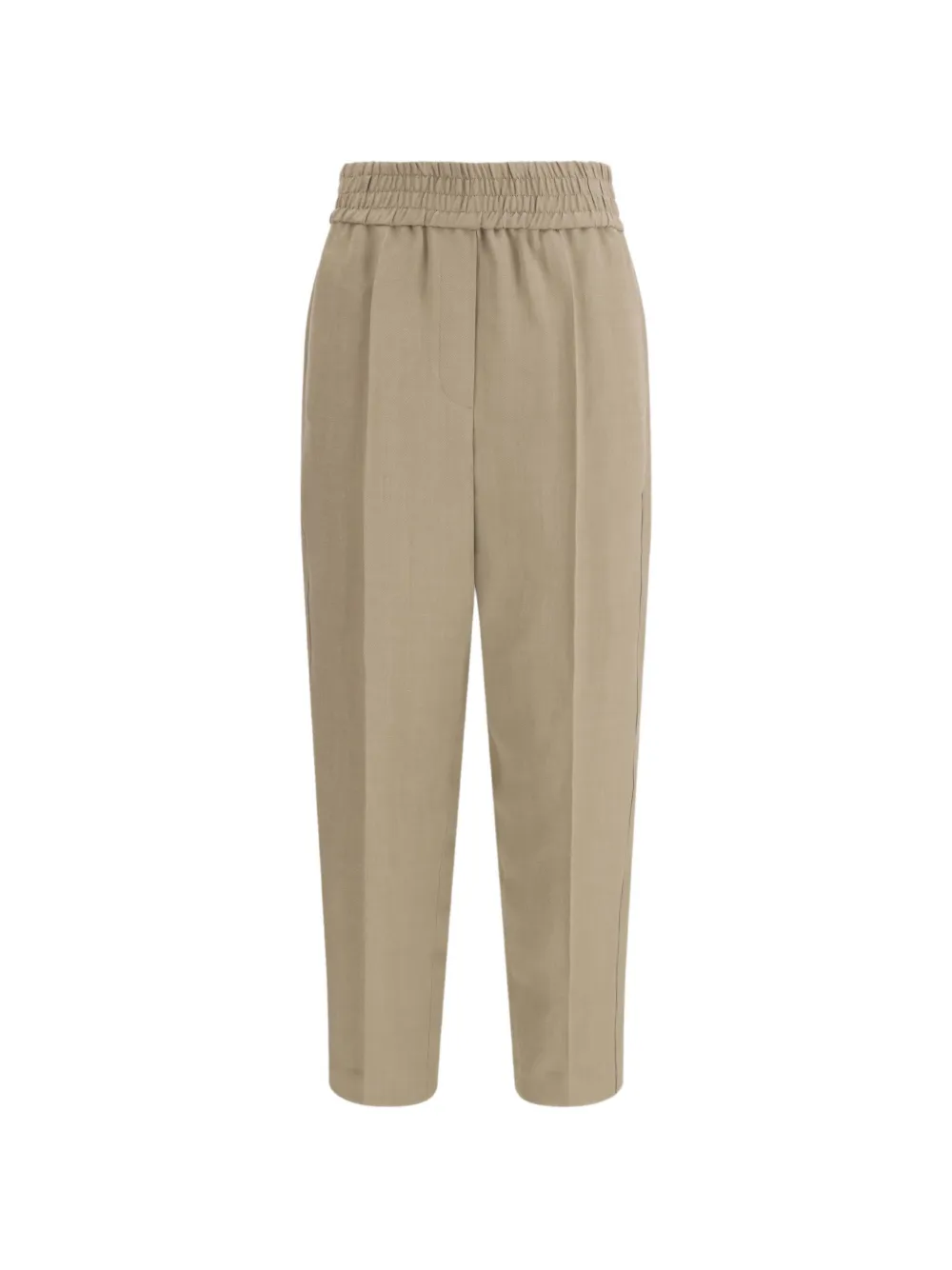Brunello Cucinelli elasticated-waistband trousers - Toni neutri