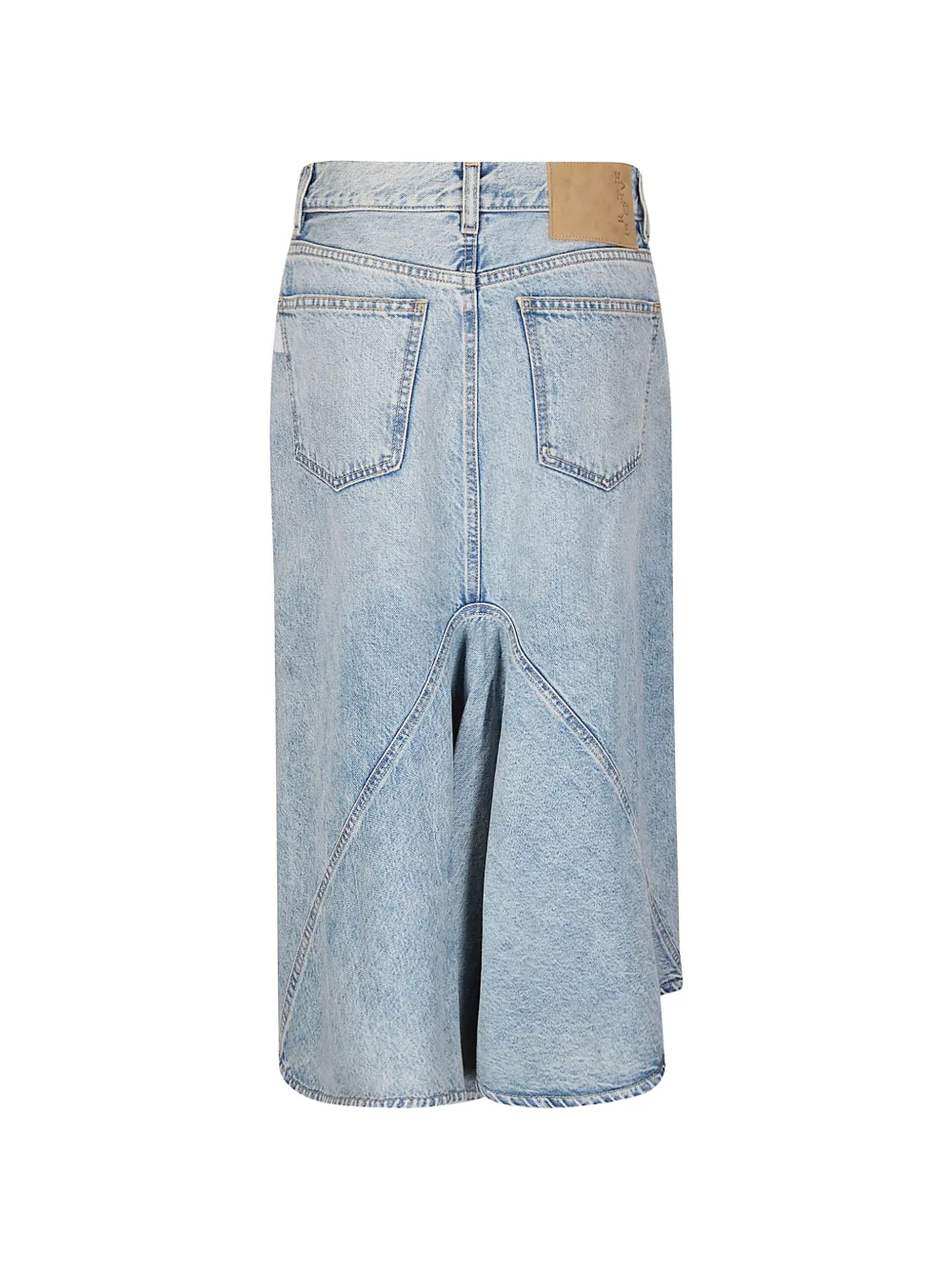 Haikure logo-patch draped skirt - Blauw