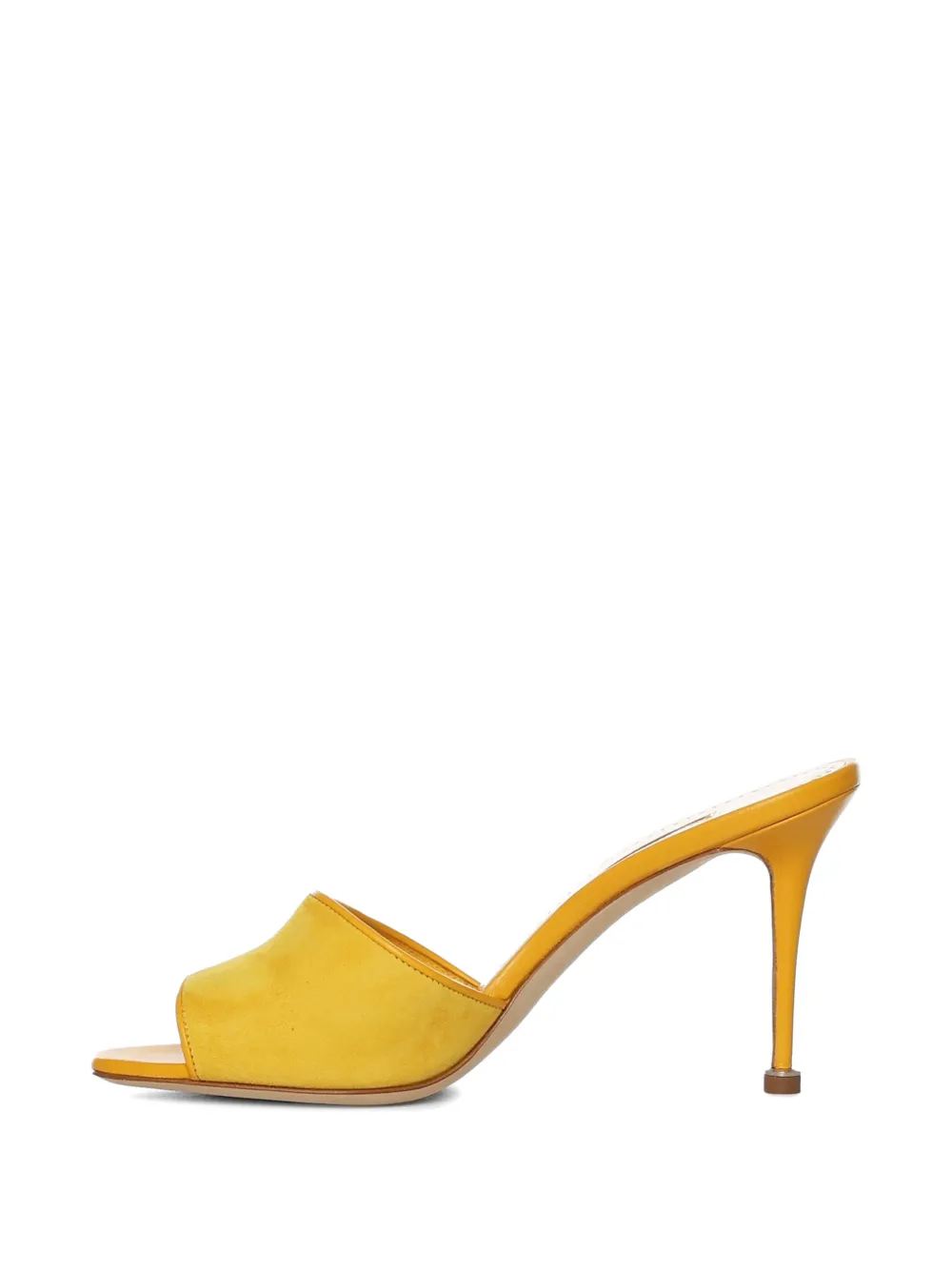 Manolo Blahnik Larache suede sandals Geel