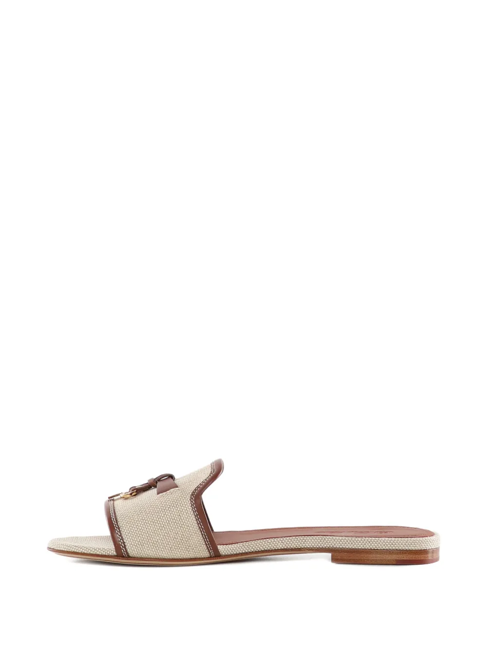 Loro Piana Sandalen met bedel Beige
