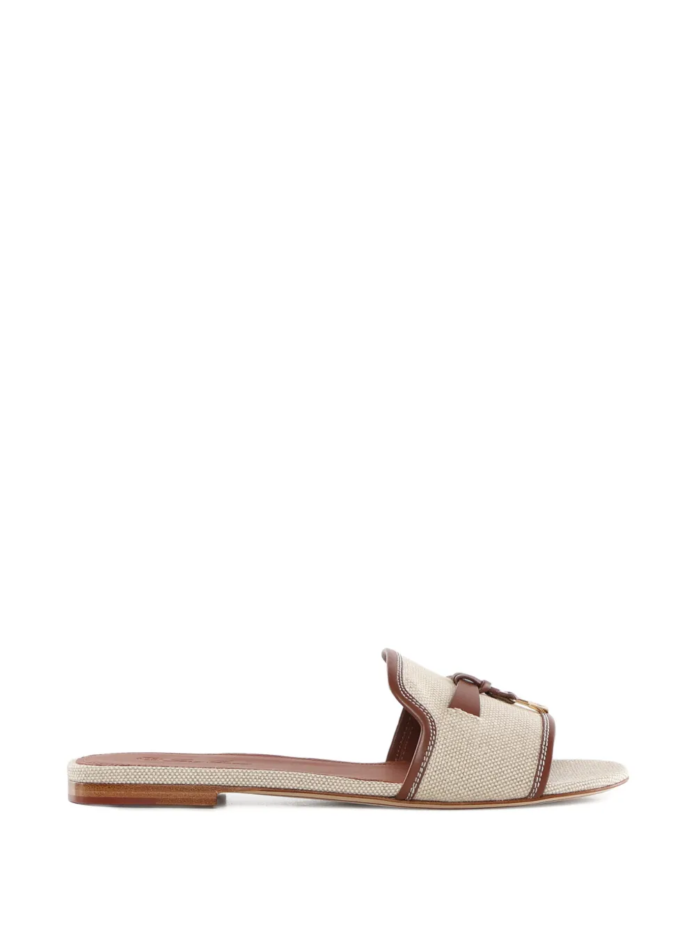 Loro Piana Sandalen met bedel Beige