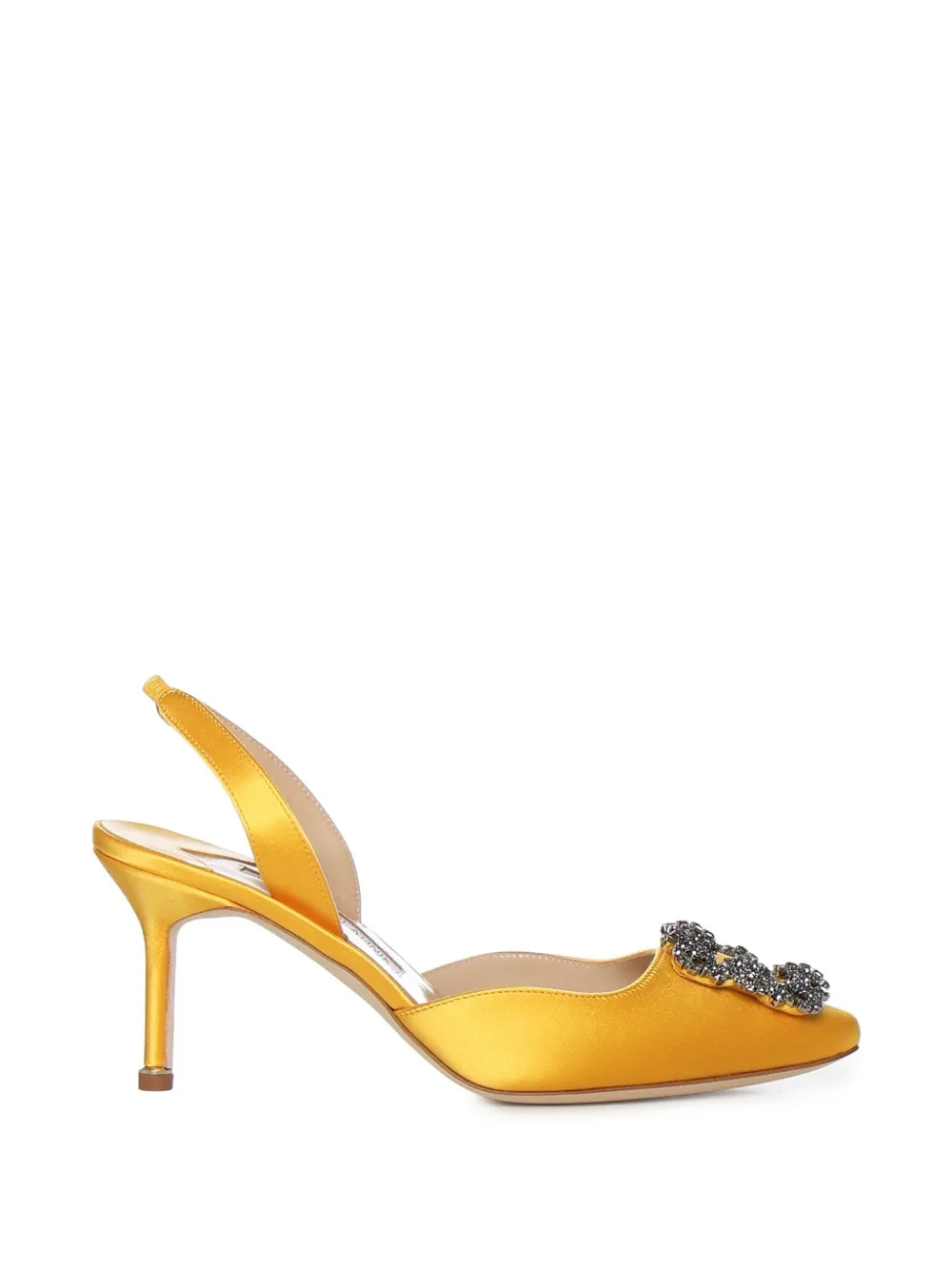 Manolo Blahnik embellished slingback pumps Geel