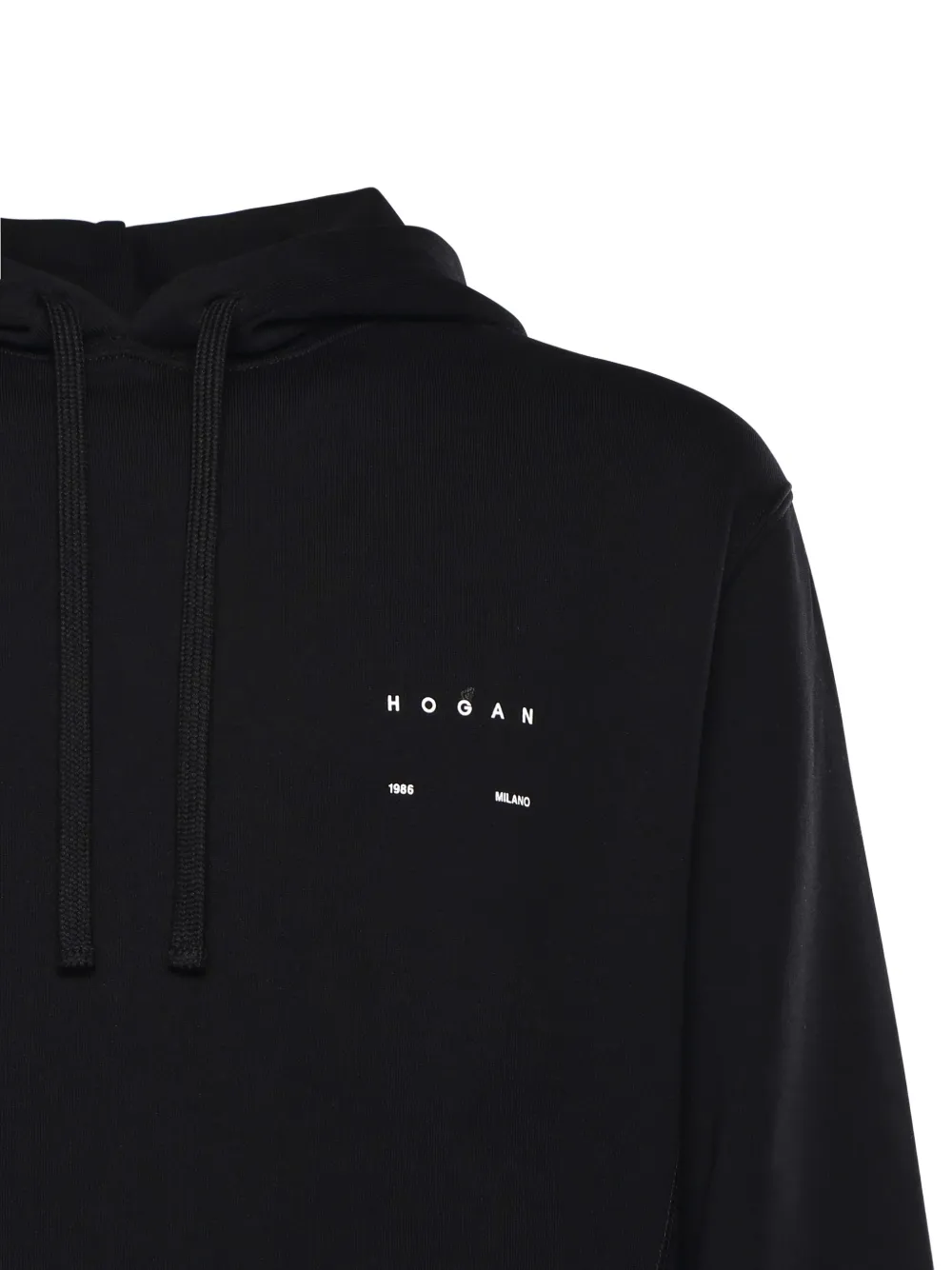 Hogan Hoodie met logoprint Zwart