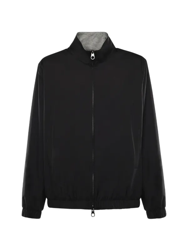 Loro Piana Zip-up Bomber Jacket in Black