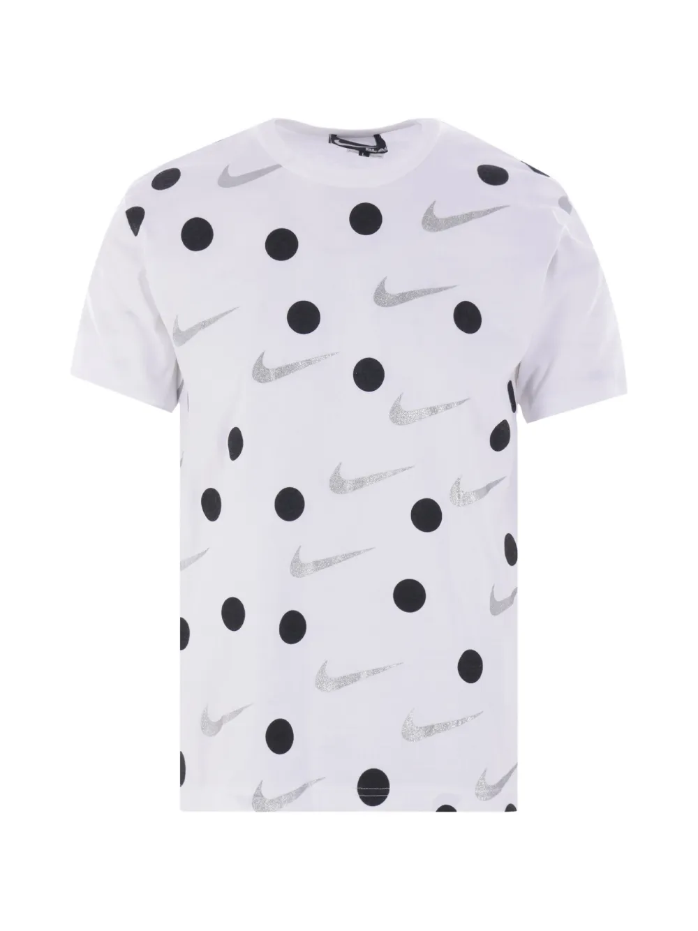 Black Comme Des Garçons x Nike polka dot-pattern T-shirt - Bianco