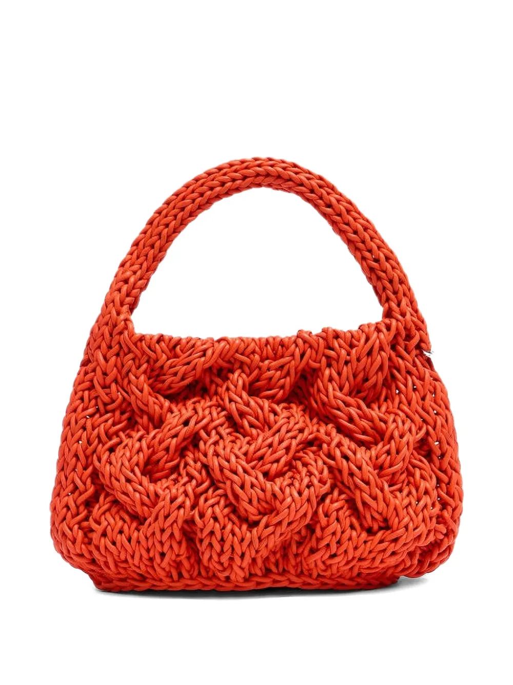 JW Anderson braided leather tote bag - Oranje