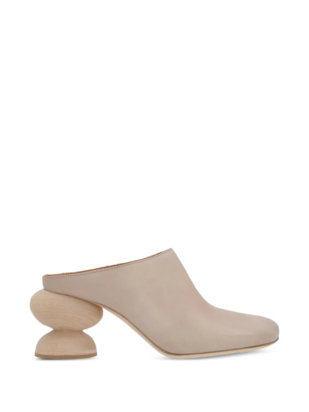 Uma Wang Double Heel Stone Sandals In Neutral